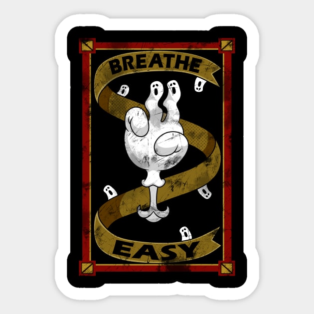 BREATHE EASY Sticker by vender